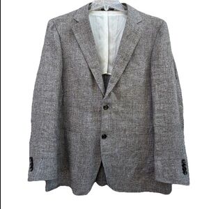 Suitsupply Solbiati 100% Linen‎ Jacket Havana HL INT Unstructured Men 43R Gray